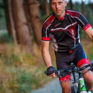 Rogelli GARA MOSTRO - męska koszulka rowerowa czarno-czerwona - obrazek 8