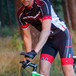 Rogelli GARA MOSTRO - męska koszulka rowerowa czarno-czerwona - obrazek 9