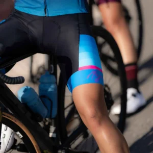 Rogelli IMPRESS II - damskie spodenki rowerowe czarno-niebieskie - obrazek 8