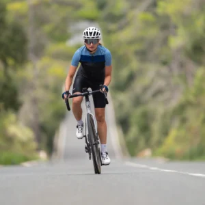 Rogelli CORE BLOCK - damska koszulka rowerowa niebieska - obrazek 10