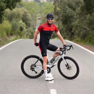 Rogelli CORE BLOCK - męska koszulka rowerowa czerwona - obrazek 13