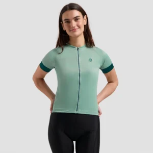 Rogelli MODESTA - damska koszulka rowerowa zielona - obrazek 4