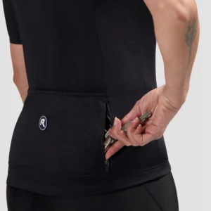 Rogelli ESSENTIAL II - damska koszulka rowerowa czarna - obrazek 8