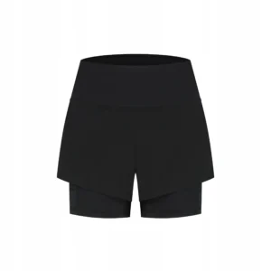 Rogelli DISTANCE - damskie spodenki do biegania 2w1 szare - obrazek 1