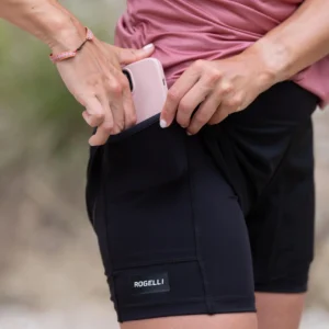Rogelli DISTANCE - damskie spodenki do biegania 2w1 szare - obrazek 12