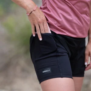 Rogelli DISTANCE - damskie spodenki do biegania 2w1 szare - obrazek 10