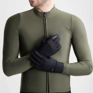 Rogelli ESSENTIAL THERMAL - męskie zimowe rękawiczki rowerowe czarne - obrazek 2