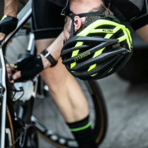 Rogelli TECTA - ultralekki kask rowerowy czarno-żółty - obrazek 7