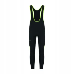 Rogelli CORE COLORED - męskie ciepłe spodnie rowerowe czarno-żółte - obrazek 1