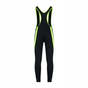 Rogelli CORE COLORED - męskie ciepłe spodnie rowerowe czarno-żółte - obrazek 2