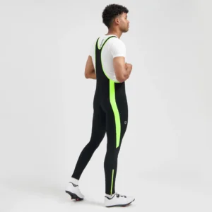 Rogelli CORE COLORED - męskie ciepłe spodnie rowerowe czarno-żółte - obrazek 6