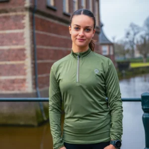 Rogelli CORE - damska koszulka do biegania khaki - obrazek 11