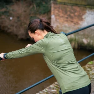 Rogelli CORE - damska koszulka do biegania khaki - obrazek 13