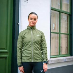 Rogelli CORE - damska kurtka do biegania khaki - obrazek 11