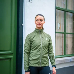 Rogelli CORE - damska kurtka do biegania khaki - obrazek 12