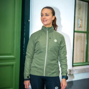 Rogelli CORE - damska kurtka do biegania khaki - obrazek 13