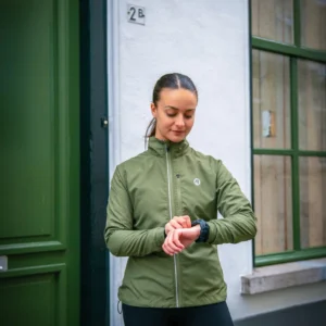 Rogelli CORE - damska kurtka do biegania khaki - obrazek 16