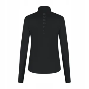 Rogelli ESSENTIAL - damska bluza do biegania czarna - obrazek 2