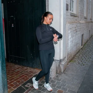 Rogelli ESSENTIAL - damska bluza do biegania czarna - obrazek 11