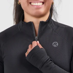 Rogelli ESSENTIAL - damska bluza do biegania czarna - obrazek 6