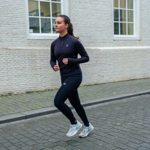 Rogelli ESSENTIAL - damska bluza do biegania czarna - obrazek 10