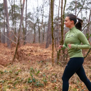 Rogelli ESSENTIAL - damska bluza do biegania zielona - obrazek 9