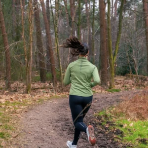 Rogelli ESSENTIAL - damska bluza do biegania zielona - obrazek 10