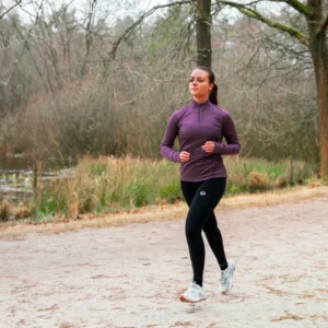 Rogelli ESSENTIAL - damska bluza do biegania bordowa - obrazek 8