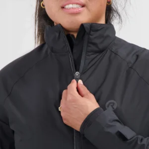 Rogelli ESSENTIAL - damska kurtka do biegania czarna - obrazek 6
