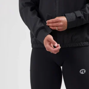 Rogelli ESSENTIAL - damska kurtka do biegania czarna - obrazek 7