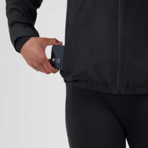 Rogelli ESSENTIAL - damska kurtka do biegania czarna - obrazek 8