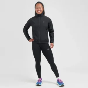 Rogelli ESSENTIAL - damska kurtka do biegania czarna - obrazek 9