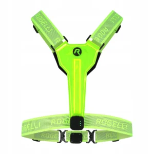 Rogelli - kamizelka odblaskowa LED USB żółta - obrazek 2