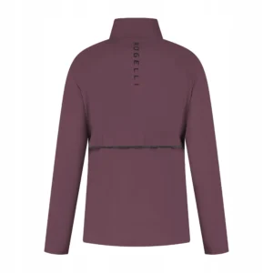 Rogelli ESSENTIAL - damska kurtka do biegania bordowa - obrazek 2