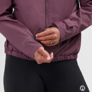 Rogelli ESSENTIAL - damska kurtka do biegania bordowa - obrazek 7