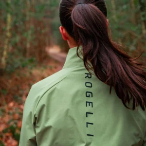 Rogelli ESSENTIAL - damska kurtka do biegania zielona - obrazek 11