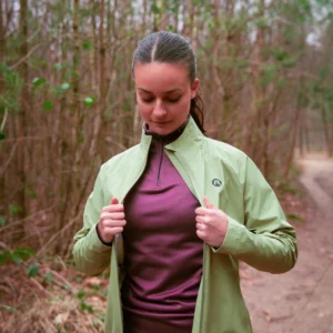 Rogelli ESSENTIAL - damska kurtka do biegania zielona - obrazek 13