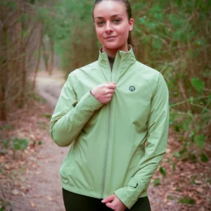 Rogelli ESSENTIAL - damska kurtka do biegania zielona - obrazek 10