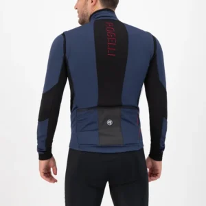 Rogelli BRAVE - męska softshellowa kurtka rowerowa granatowa - obrazek 7