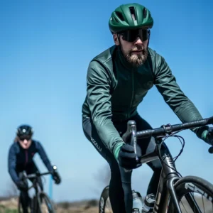 Rogelli ESSENTIAL - męska softshellowa kurtka rowerowa zielona - obrazek 11