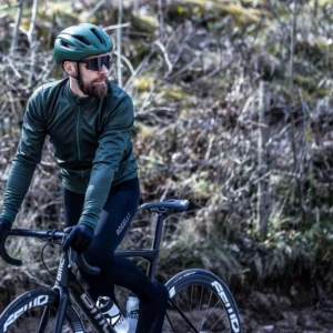 Rogelli ESSENTIAL - męska softshellowa kurtka rowerowa zielona - obrazek 14