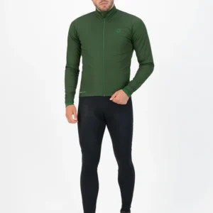 Rogelli ESSENTIAL - męska softshellowa kurtka rowerowa zielona - obrazek 3