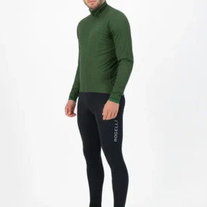 Rogelli ESSENTIAL - męska softshellowa kurtka rowerowa zielona - obrazek 4