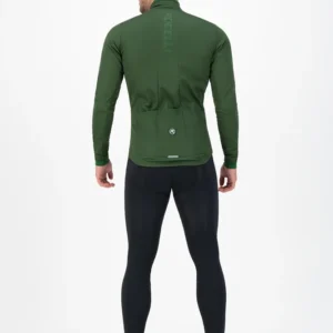 Rogelli ESSENTIAL - męska softshellowa kurtka rowerowa zielona - obrazek 5