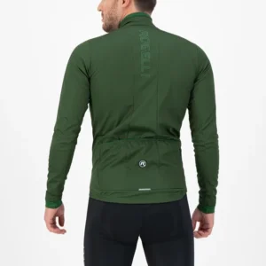 Rogelli ESSENTIAL - męska softshellowa kurtka rowerowa zielona - obrazek 7